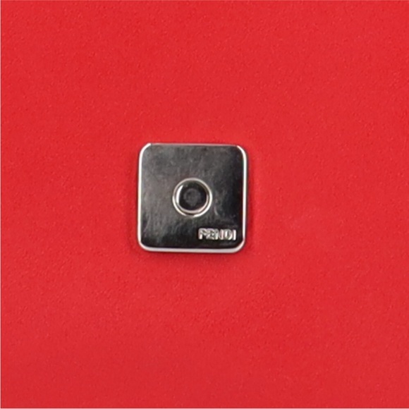 Fendi F is Fendi Chain Red Calfskin Leather Envelope Shoulder & Crossbody Bag ✨✨ - Picture 7 of 14